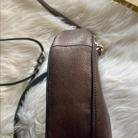 Coach Dark Brown Leather Shoulder Bag - Picture 4 of 11